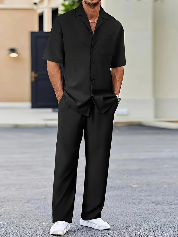 Mens 2 Piece Set Black | BG 002