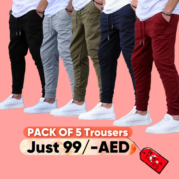 PACK OF 5 MENS TROUSERS